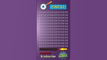 Find G1 where? | Brain Teaser IQ Test #shorts #different #puzzles #opticalillusion #quiz