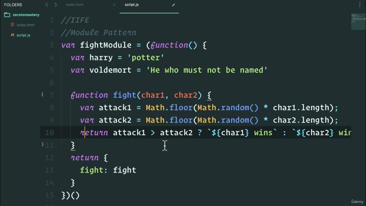 JavaScript Adv Concepts Modules 1004 Module Pattern Pros and Cons - YouTube