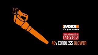 WORX  WG584E 40V cordless blower - uk English - worx.com