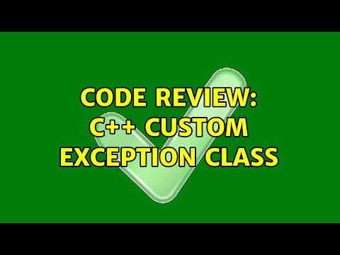 Code Review: C++ custom exception class (2 Solutions!!)
