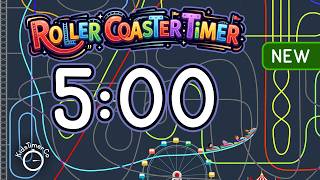 5 Minute Timer for Kids Classroom | Roller Coaster Visual Timer 🎢