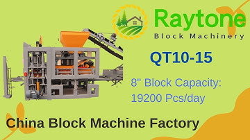 QT10-15 fully hydraulic Automatic brick machine