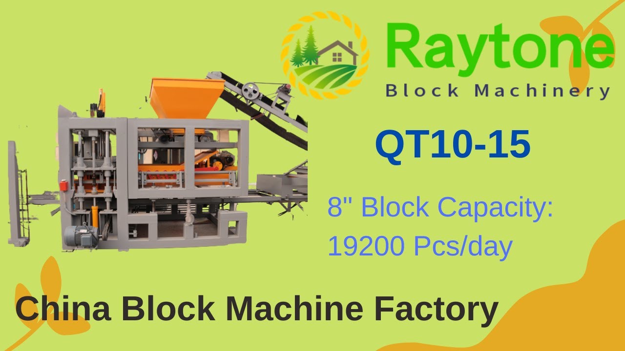 QT10-15 fully hydraulic Automatic brick machine