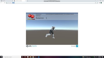 Unity WebGL application integrated with MetaMask via Web3 standard to connect Ethereum blockchain