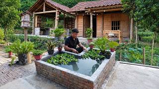 Police Trieu Kang Builds a Beautiful Fish Pond at His Mountain Farm