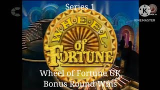 Wheel Of Fortune UK Bonus Round Wins (Series 1)