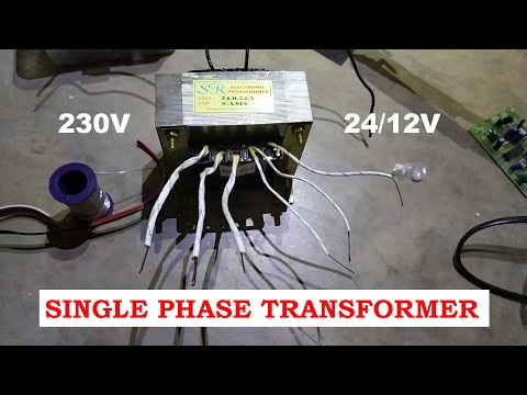 Single phase step down transformer explained in Kannada | #SUNELECTRICAL
