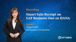 Smart Sale Receipt on SAP Business One on HANA By NDBS