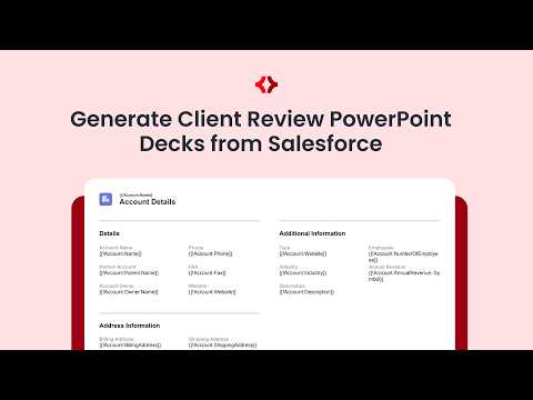 Generate Client Review PowerPoint Decks from Salesforce | Merge Connect