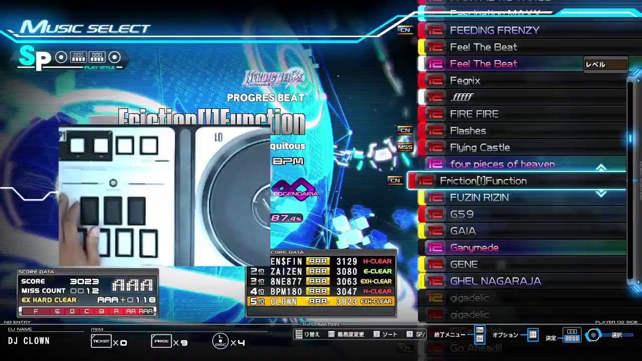 beatmania iidx INFINITAS Live player:CLOWN