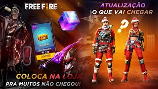 VAZOU!! NOVA ATUALIZAÇÃO DE NATAL, ADEUS ALOK? NOVO PET BABUÍNO, MP40? E CAIXA VENCEDORA - FREE FIRE