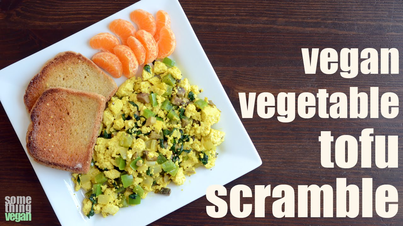 tofu vegetable scramble (vegan & glutenfree) Something Vegan YouTube