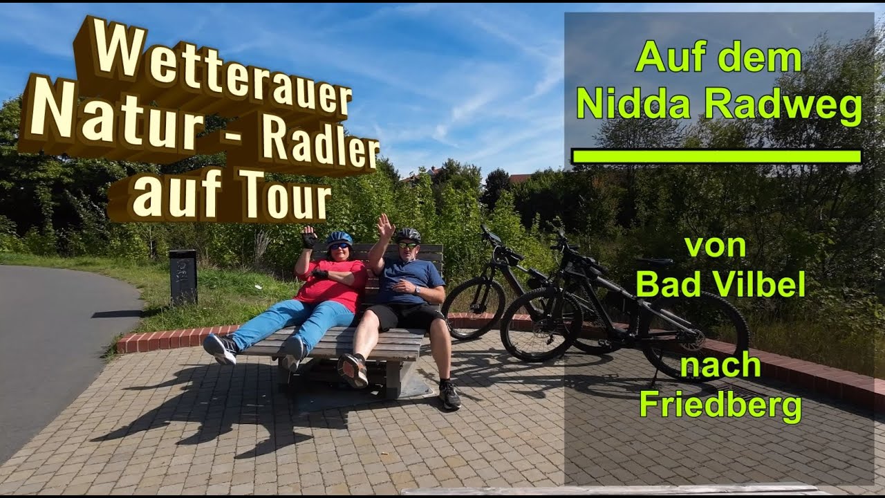 Auf dem Nidda Radweg von Bad Vilbel nach Friedberg