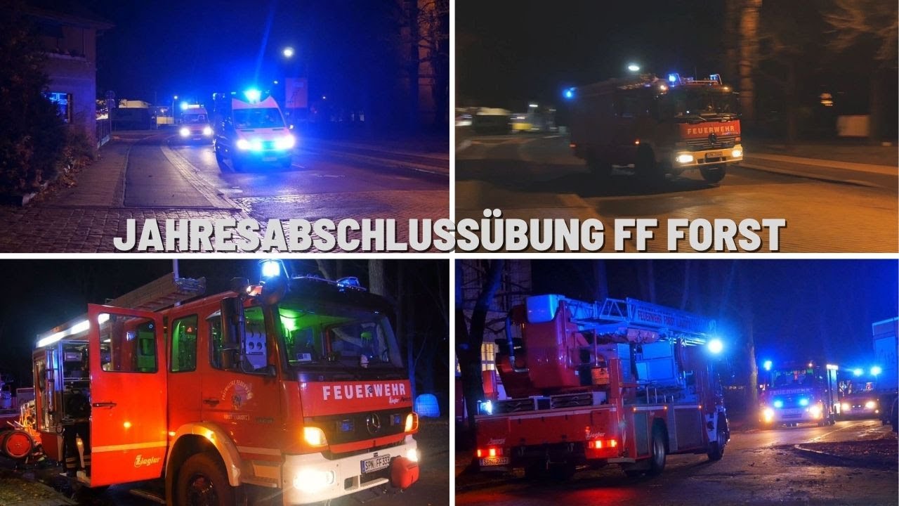 +++Jahresabschlussübung der FF Forst+++ Einsatzfahrten 08.11.2021