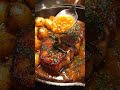 Garlic Butter Beef Chops with Baby Potatoes. #comfortfood #foodie #easyrecipes #cheesypotatoes