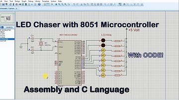LED Chaser with 8051 Microcontroller using Assembly language and C language | With Code