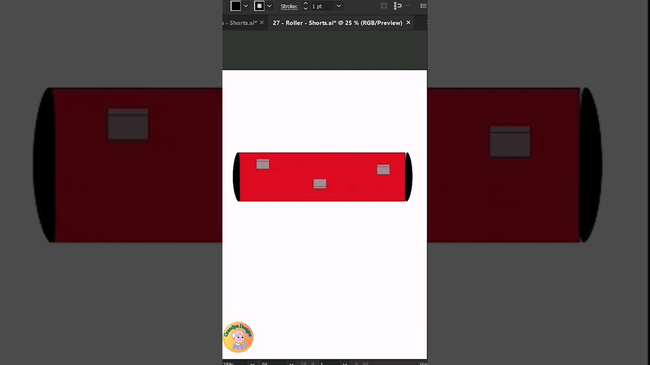 Roller  in adobe illustrator 