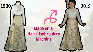 I made an Art Nouveau Ball Gown from the Edwardian Era || 1890s to 1900s Sewing || Hidden Layers