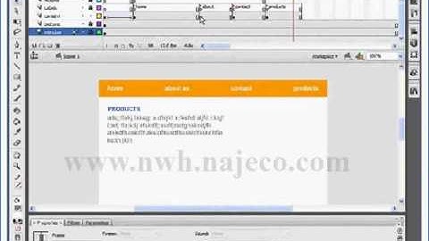 Course learn to build a website by Flash CS3 , Lesson 3