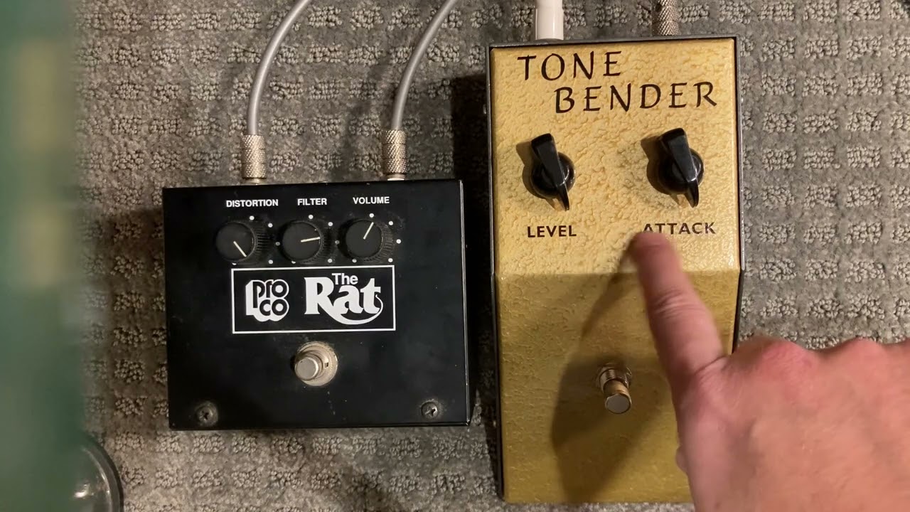 Early '90s Big Box Proco Rat vs. 2022 Sola Sound Tone Bender MKI