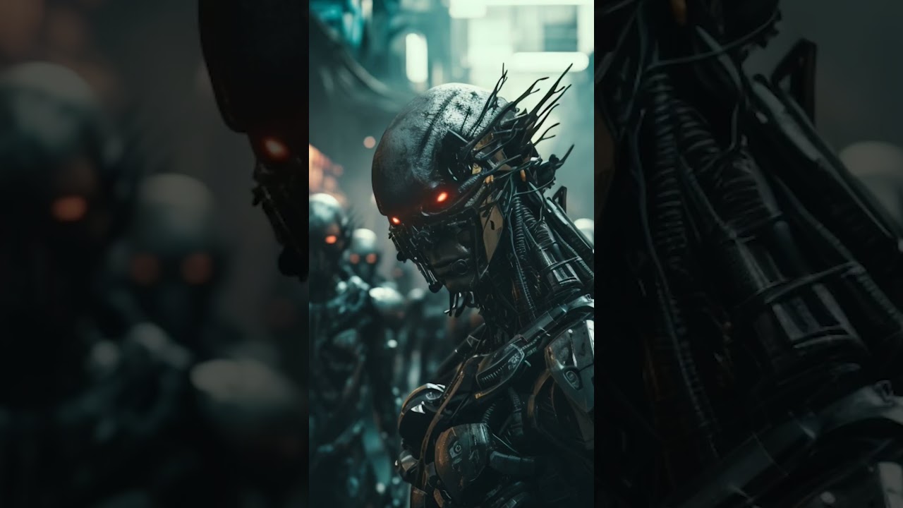 EPIC AI CYBERPuNK APOCALYPSE. Cinematic generated AI war    