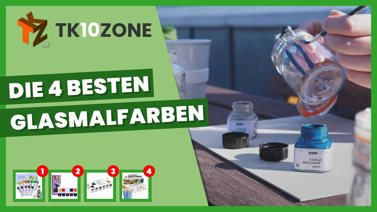 Die 4 besten Glasmalfarben