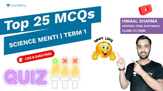 CBSE Class 10 Top 25 MCQs - Science Class 10 Term 1 Exam Menti Quiz | Himaal Sharma Sir | Unacademy screenshot 5