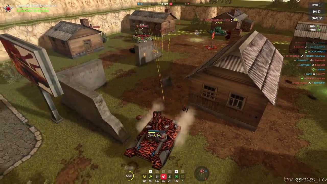 Tanki Online Hammer High-Capacity Ammo Clip Augment and Hunter Prime Skin gameplay no commentary