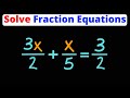 Solve fraction equations  eat pi