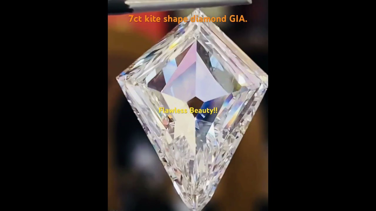 7ct kite shape diamond. Gia Certified.