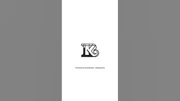 K B monogram logo logomark design process created by @anhdodes - @logoadoni - Anh Do - logo designer