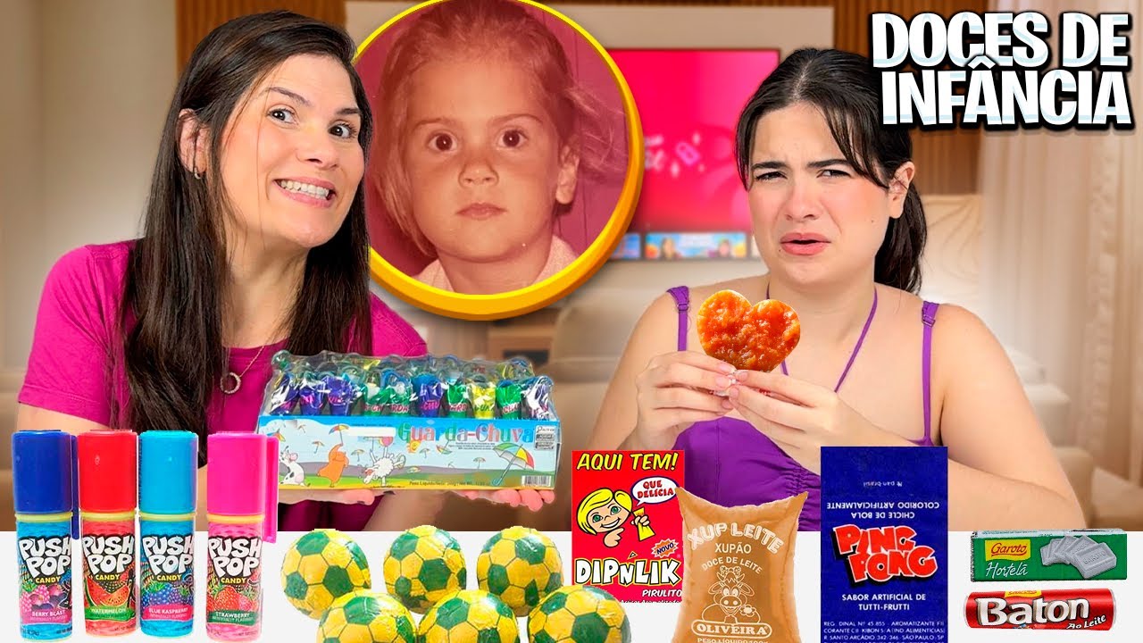 EXPERIMENTANDO OS DOCES DA INFÂNCIA DA MINHA MÃE!! Não gostei de nada! 