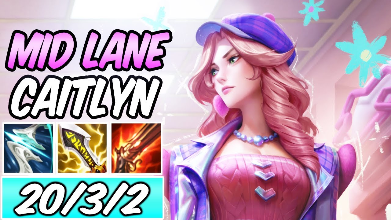 I took CAITLYN MID to counter REWORKED AURELION SOL & got S+ HEARTTHROB CAITLYN GAMEPLAY YouTube