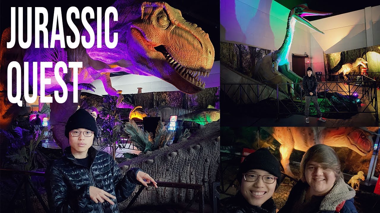 Jurassic Quest TOUR Animatronic Dinosaurs! T. Rex, Carnotaurus, Baryonyx, Quetzalcoatlus