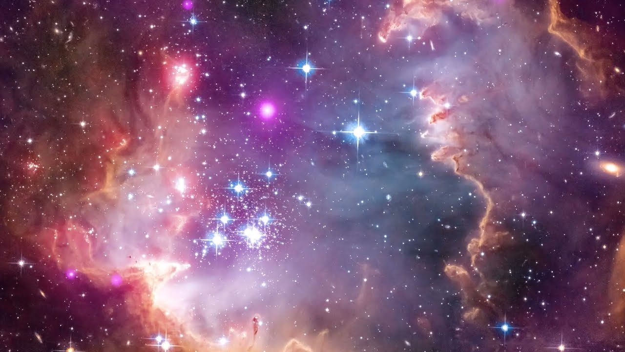 4K Small Magellanic Cloud Fly-Through (Chandra X-ray Observatory, Hubble & Spitzer Space Telescopes)