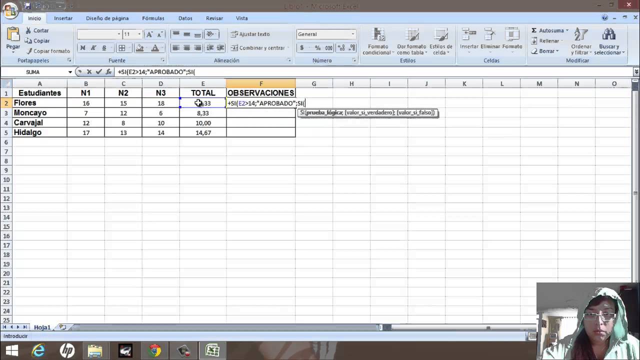 como crear una funcion anidada en EXCEL YouTube