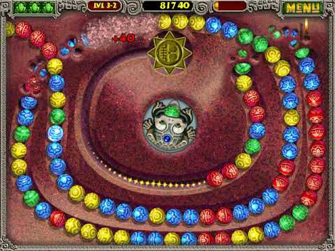 Zuma Deluxe gameplay. Zuma Longplay. Stage 1-8. Part #1