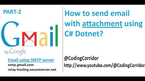 Send email with attachments using C# Dotnet | Send simple email with attachment in C#