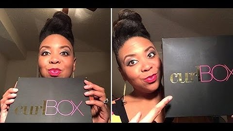 Unboxing my first curlBOX