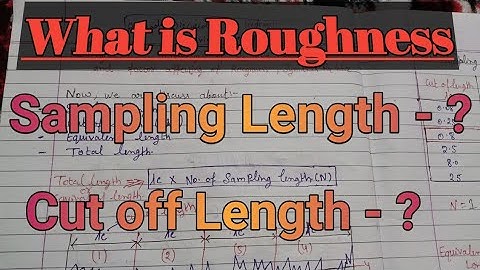 Roughness parameters, Ra, Ry, Rz, what is roughness, what is sampling length, what is cut off length