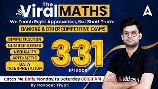 Bank Exams | Simplification | Number Series | Inequality | Arithmetic | Viral Maths | Navneet #331