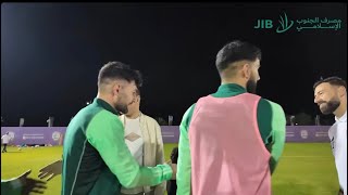 مفتن يزور المنتخب الوطني في معسكره بالامارات