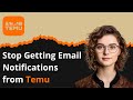 كيفية إيقاف تلقي إشعارات البريد الإلكتروني من تيمو 