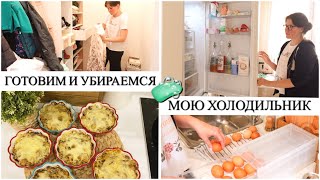 картинка: 🧽МОЮ ХОЛОДИЛЬНИК🧺УБИРАЕМСЯ🍗2 блюда из КУРИЦЫ