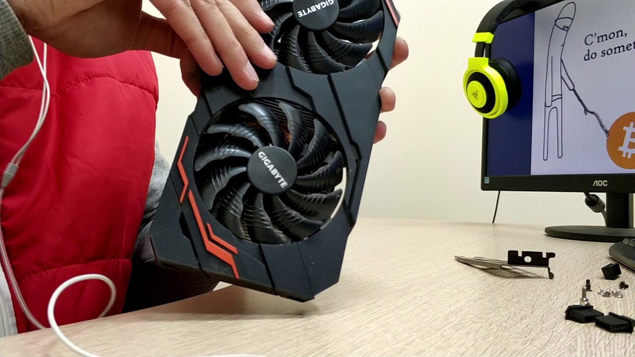 Замена кулера на видеокарте GTX 1070ti от Gigabyte - YouTube