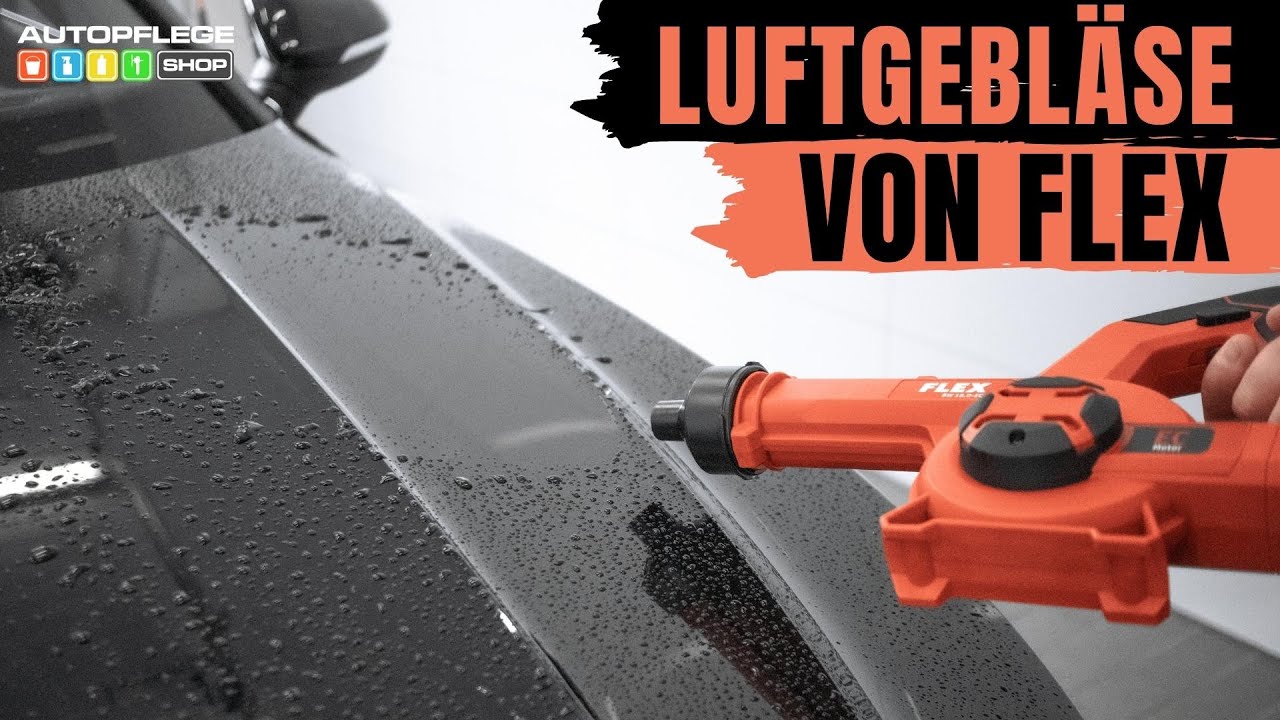 Auto mit Luft kabellos trocknen - FLEX Akku Lufttrockner /Gebläse 