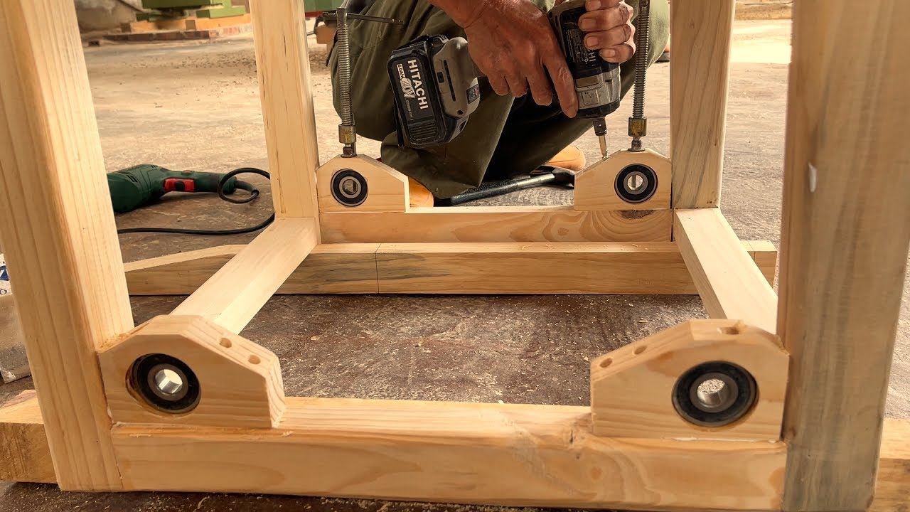 ⁣Carpenter Asia Making A Chair // Woodworking Craftsman Always Creative