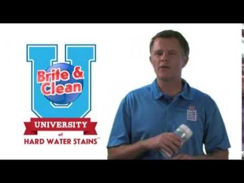 How to Remove Hard Water Stains - Brite and Clean Product Review 