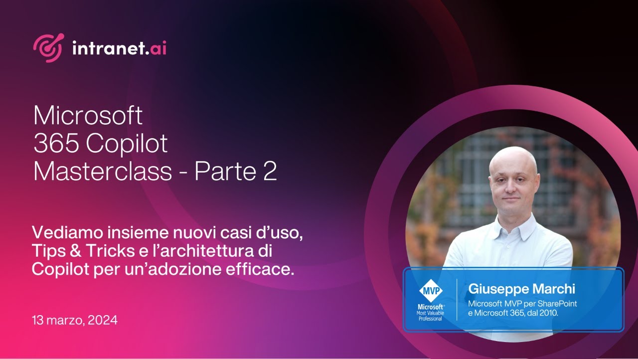 Microsoft 365 Copilot Masterclass - Parte 2 - YouTube