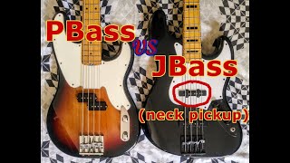 Precision Bass vs Jazz Bass (neck pickup)
